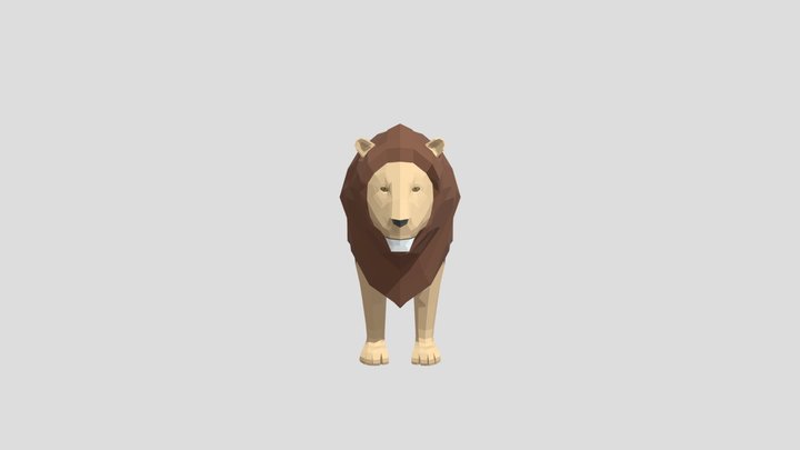 Low Poly Lion