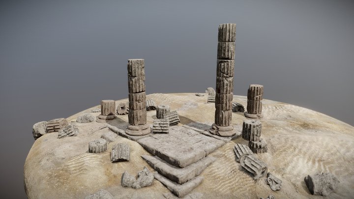 Greek Ruins 3D Model