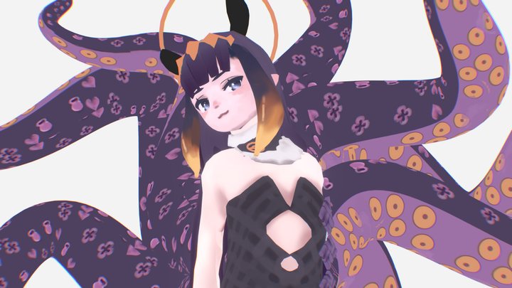Ninomae Ina'Nis - Hololive  [Fanart] 3D Model