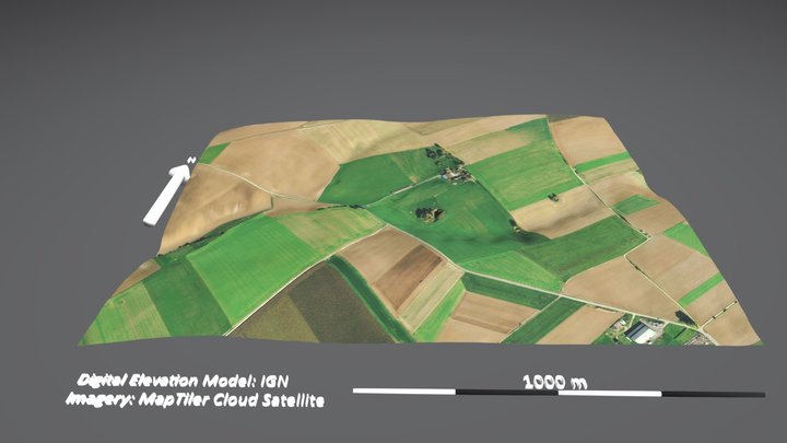 Mouquet Farm, Western Front 3D Model