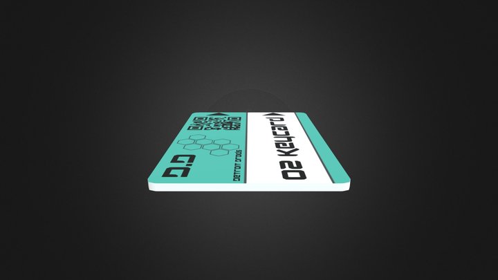 Keycard Model 3D Model