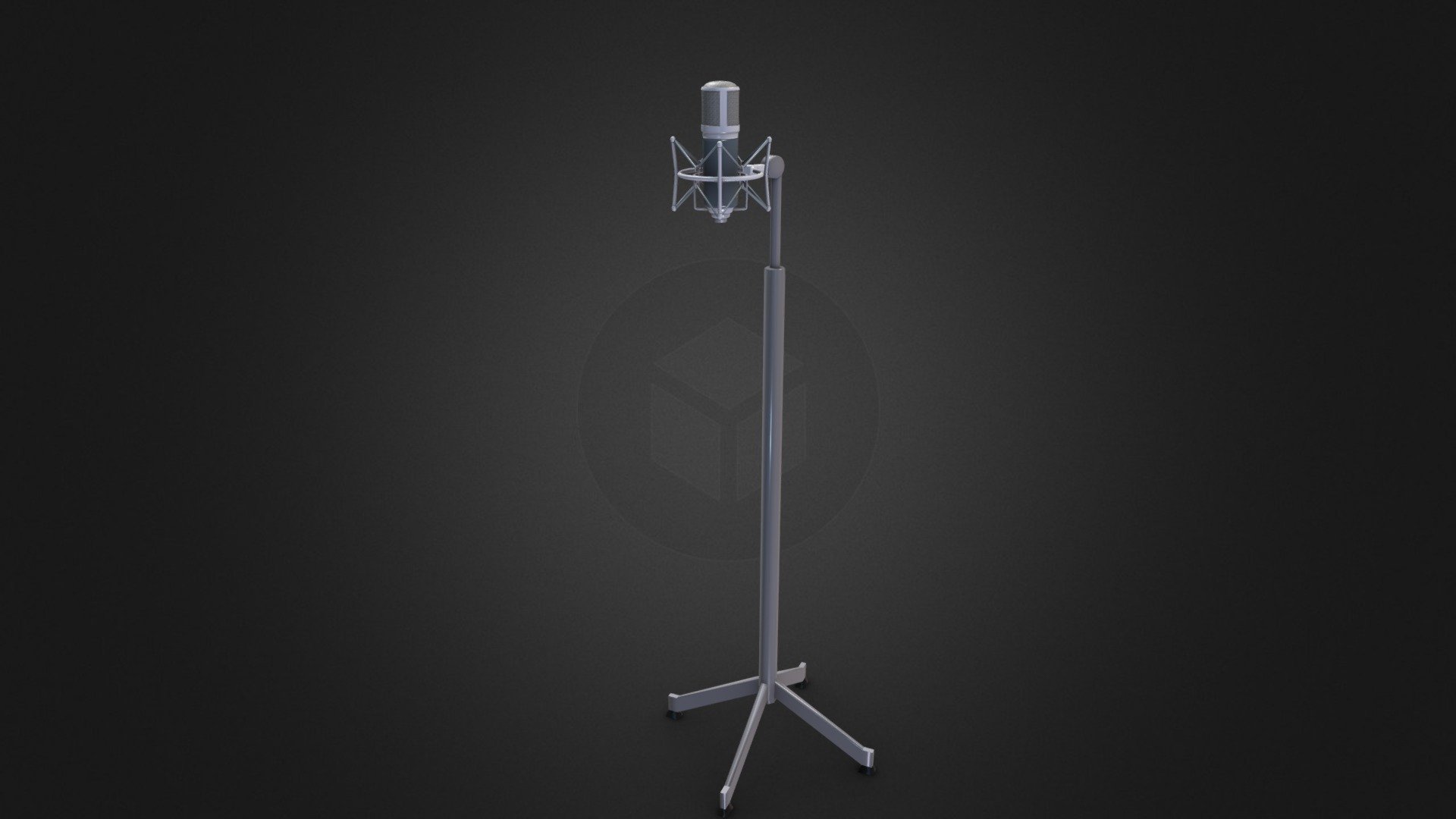 3D Mic Stand - 3D model by Kailash H Kanojia (@KailashHKanojia ...