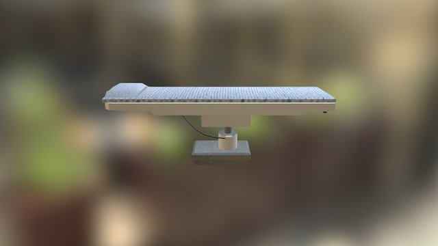Textured Bed 3D Model