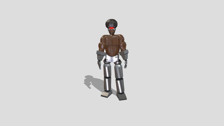 Buff cyborg 3D Model