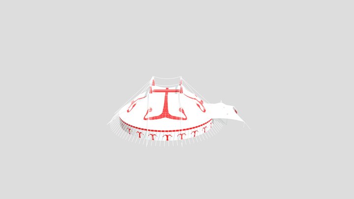 40+GMC+ Tent+and+ Sign 3D Model