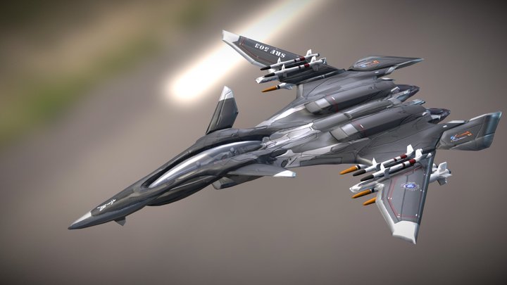 Fighter frx-00 メイヴ 雪風戰機 - 3D model by s13632112