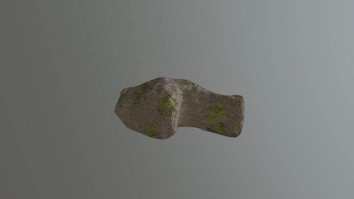 Textured Rock 3D Model