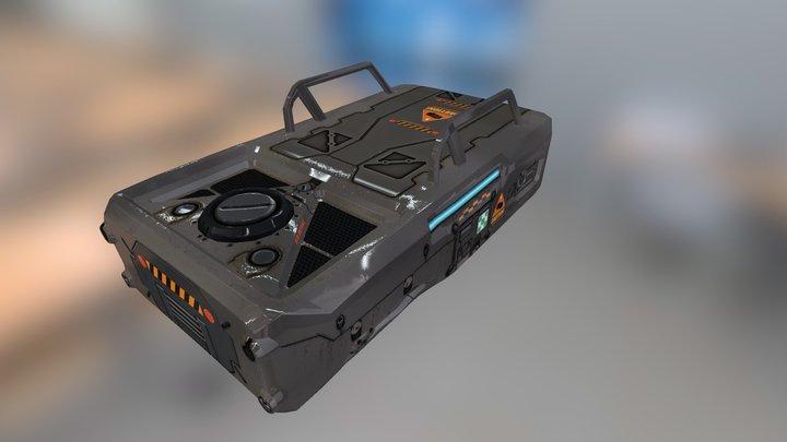 scifi_cargo_platform_fnl_LP 3D Model