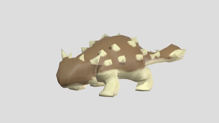 Ankylosaur Game Animation 3D Model
