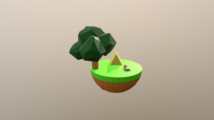 Campsite greybox 3D Model