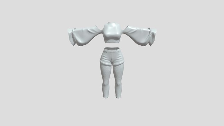 Women's casual clothing set – Free 3D Model STL