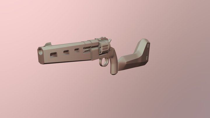 Reichsrevolver 2079 Slab 3D Model