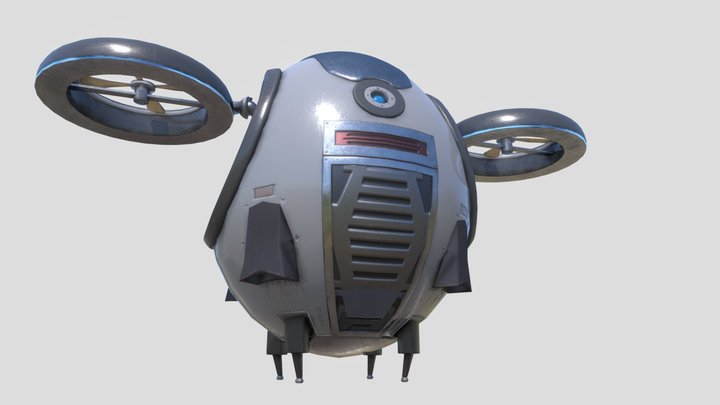 Futuristic Surveillance Drone 🛸 – Free 3D Model STL