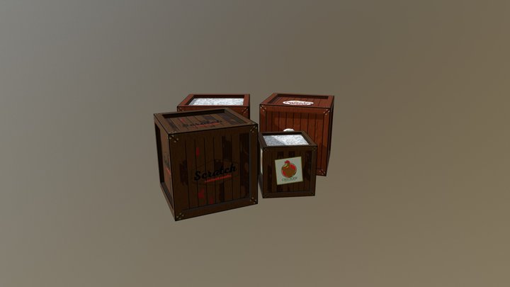 Crate Model 3D Model