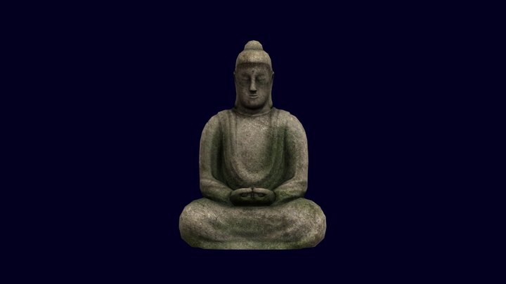 Buddha Statue GLSL 3D Model