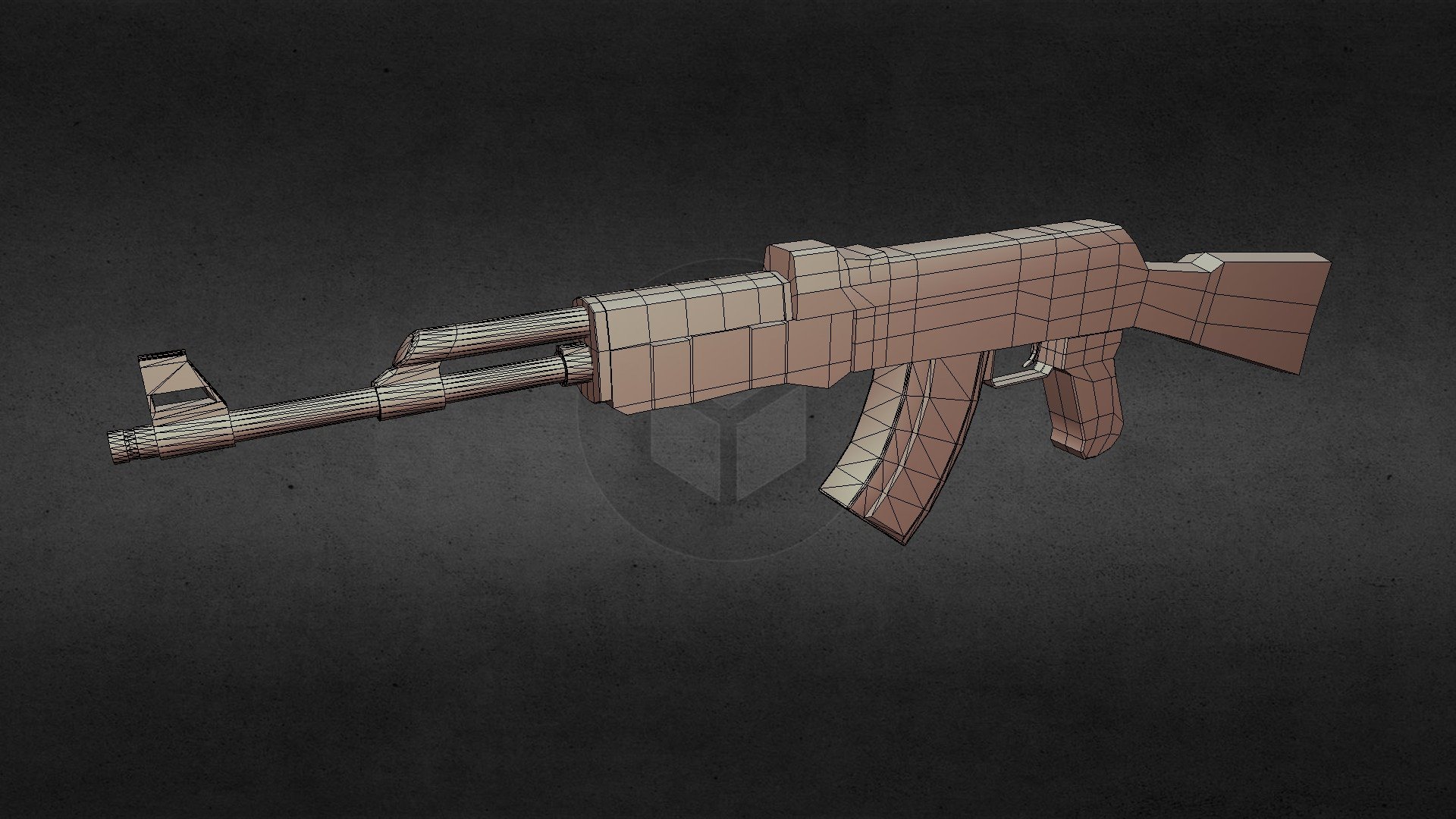 [WIP] Low Poly AK47 Classic