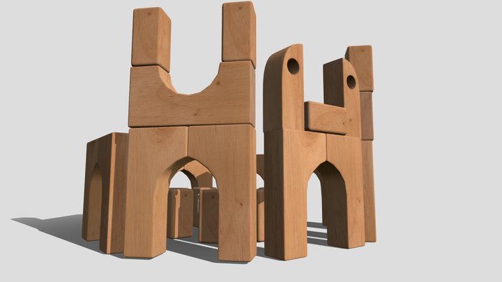 Cult Blocks 3D Model