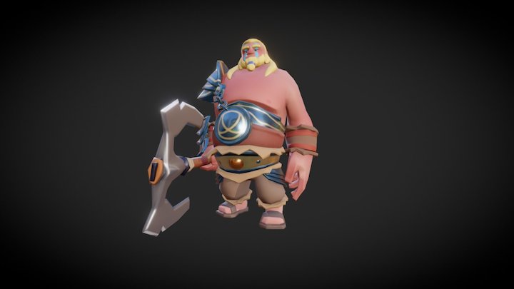 The 'dumb' gladiator from Gladiator Heroes 3D Model
