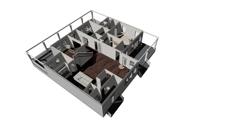 Longstreet 1st Floor 3D Model