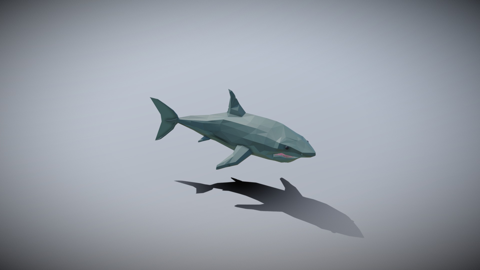 3D model Low Poly Shark - This is a 3D model of the Low Poly Shark. The 3D model is about a couple of airplanes flying in the sky.