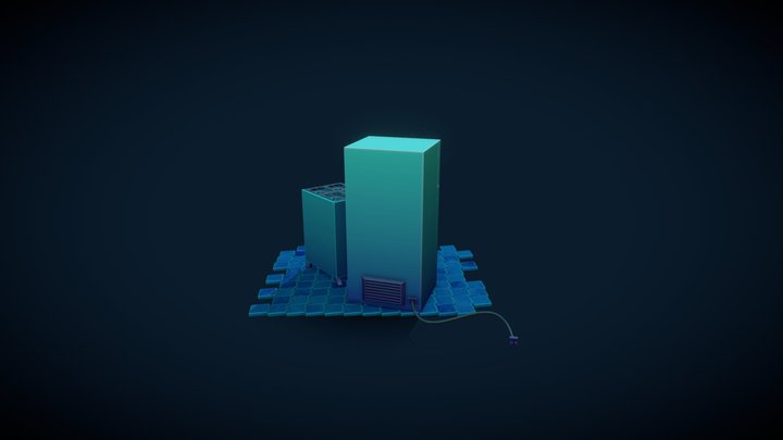 Stylized Balkan Kitchen 3D Model