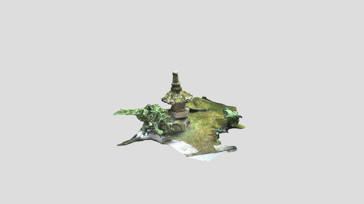 Japanese Prayer Lattern 3D Model