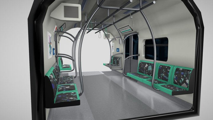 Trens Linha-9 Esmeralda- SP 3D Model