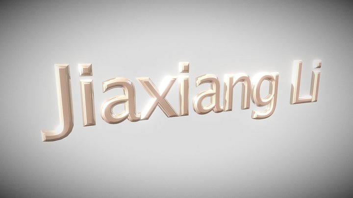 Jiaxiang Li: A Signature 3D Model