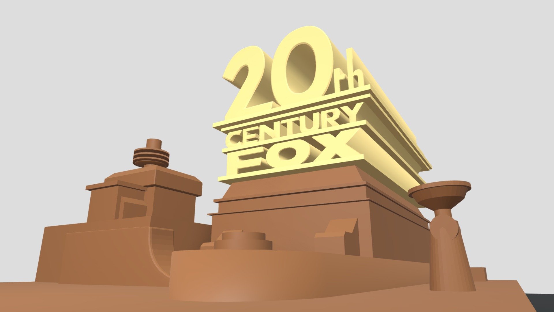 20th Century Fox logo by Ivy Jewell remake - Download Free 3D model by ...