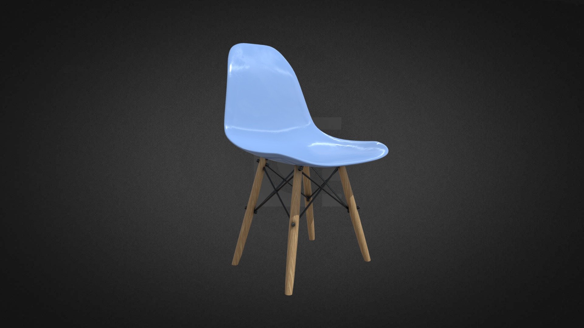 Tower Chair Wooden Hire — Sketchfab embed 3D viewer