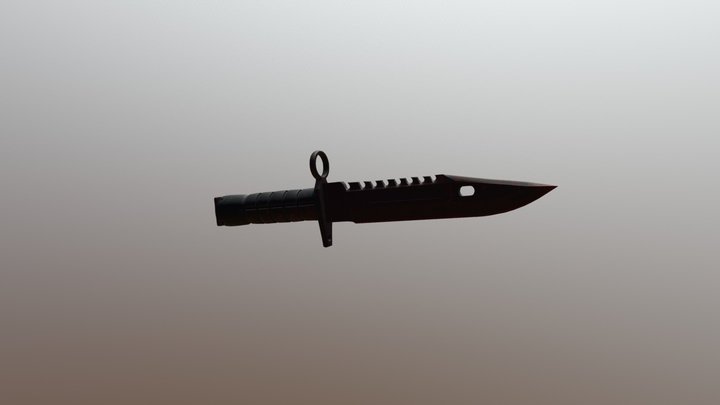 M9 Bayonet Blood Tip (Rare Pattern) 3D Model