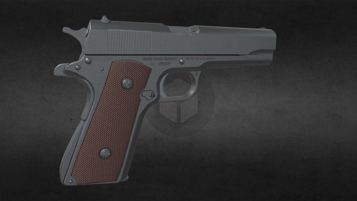 Colt 1911 - 3D Model by FIRA