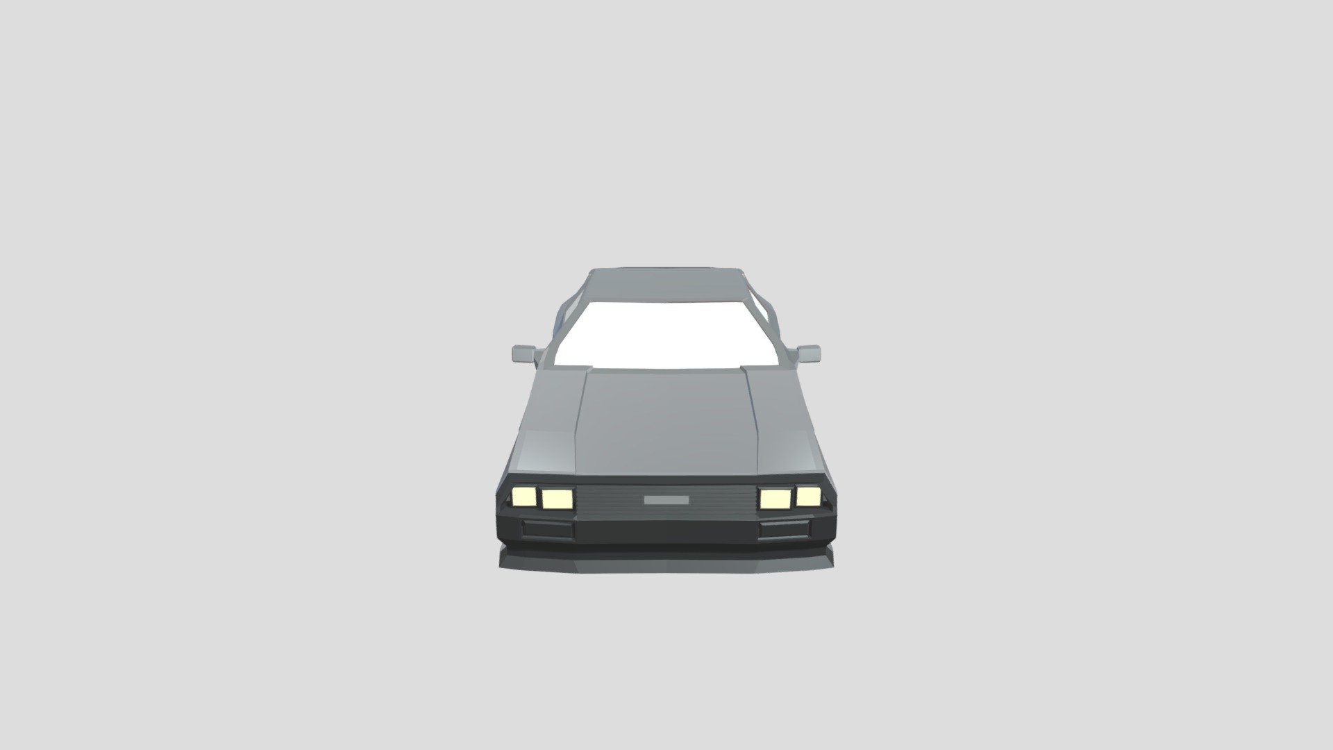 Delorean (Low Poly)