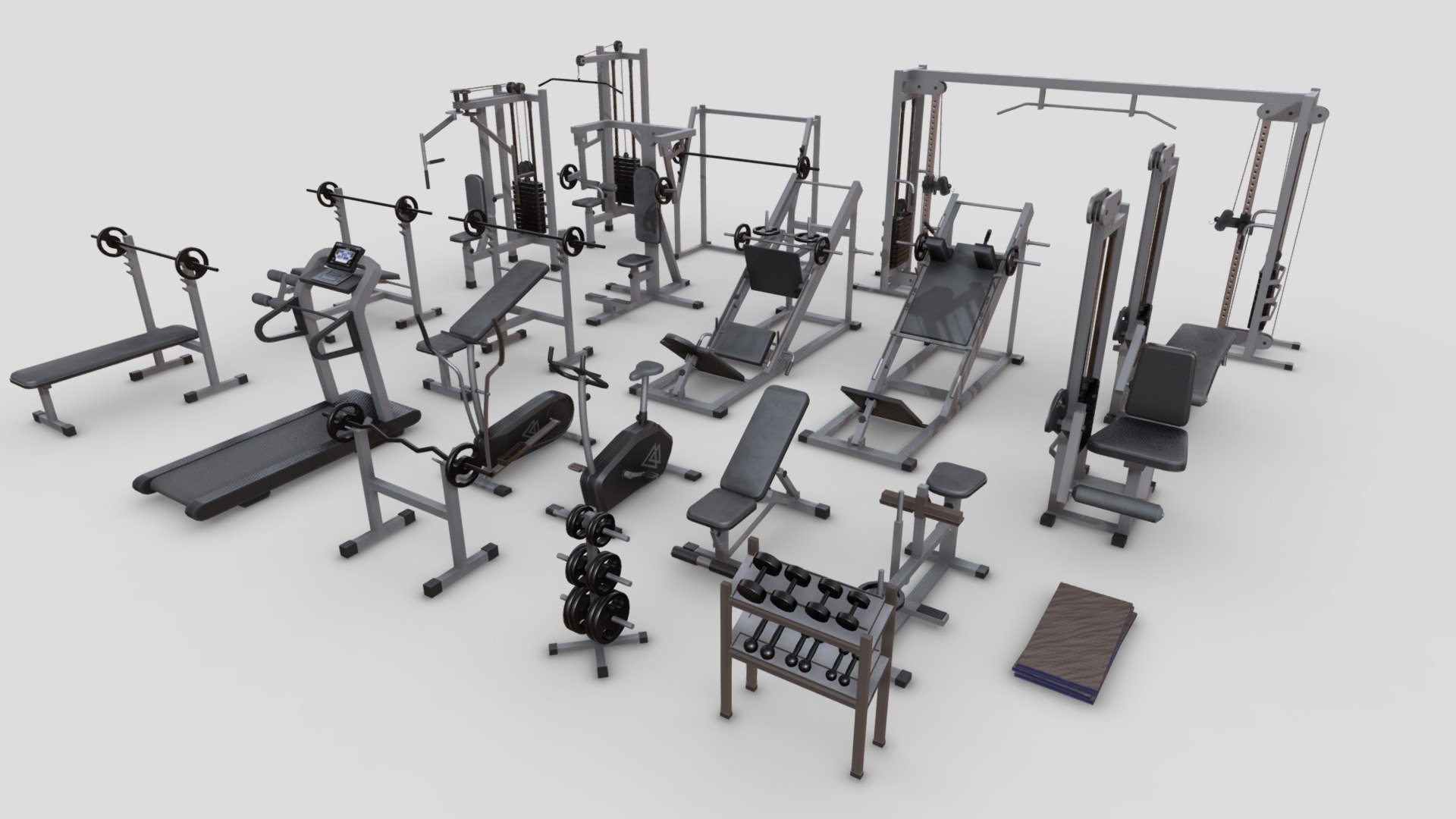 Free gym deals equipment