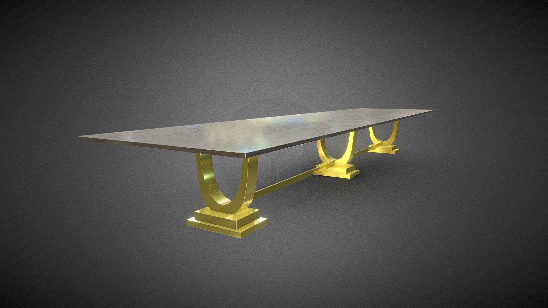 Custom Dining Table - 3D model by matteocitterio.it (@matteocit ...