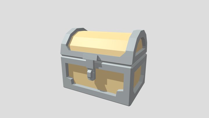 Low poly treasure 3D Model