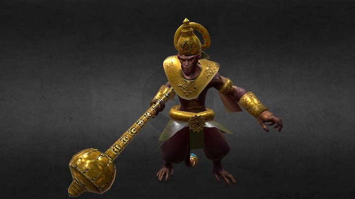 MK Hanoman Hindu 3D Model