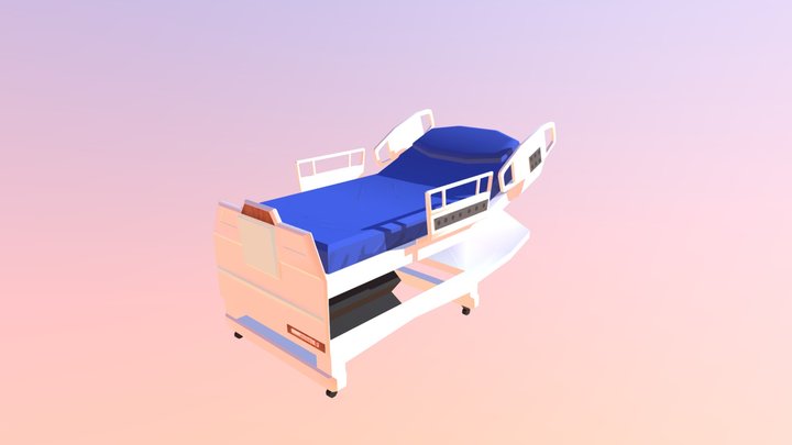 Hospital Bed HP 3D Model