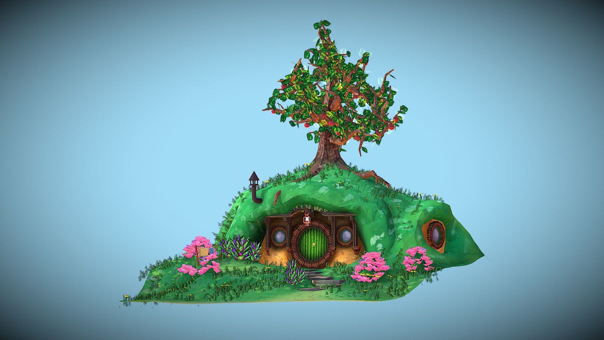 Hobbit House - 3D model by Karstart (@Kaasme) [14a6c9c] - Sketchfab