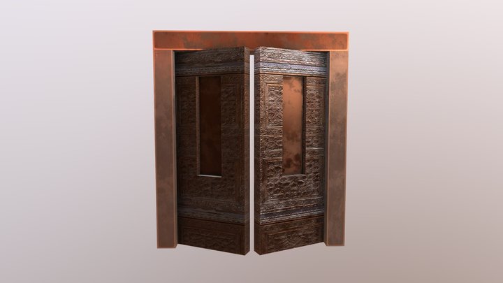 Metal Doors 3D Model