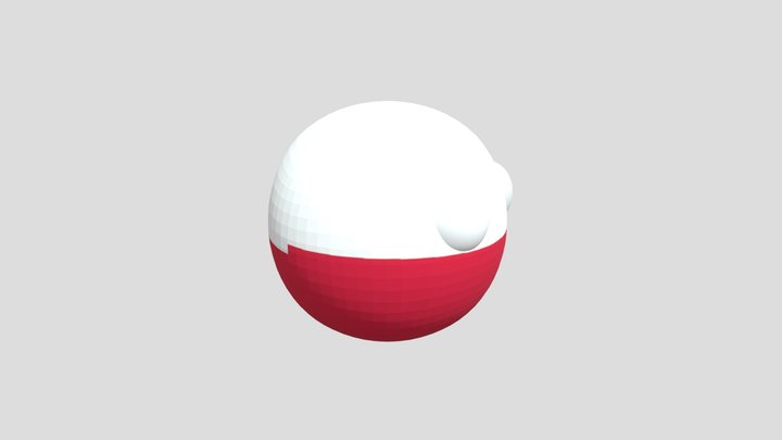 Poland ball 3D Model