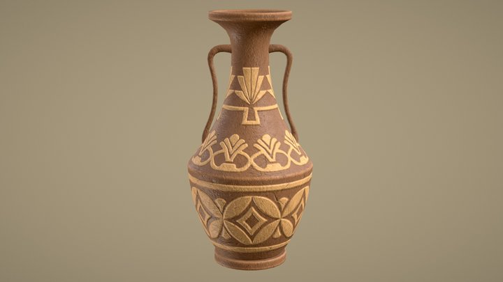 Egyptian Vase_4 3D Model