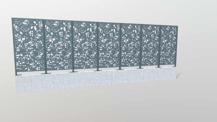 Kit de clôture CLOFIT sur 5m 3D Model
