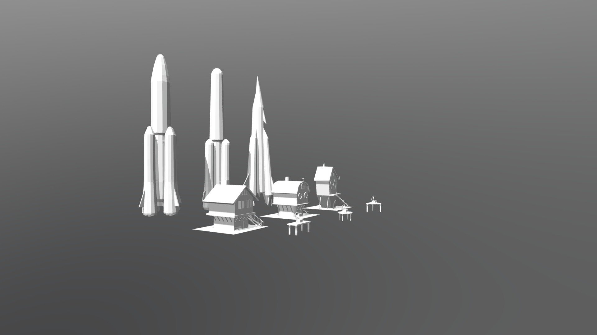 Silhouettes - Download Free 3D model by YAMI32 [14aa55a] - Sketchfab