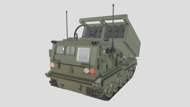 MLRS M270 (lego-moc) 3D Model
