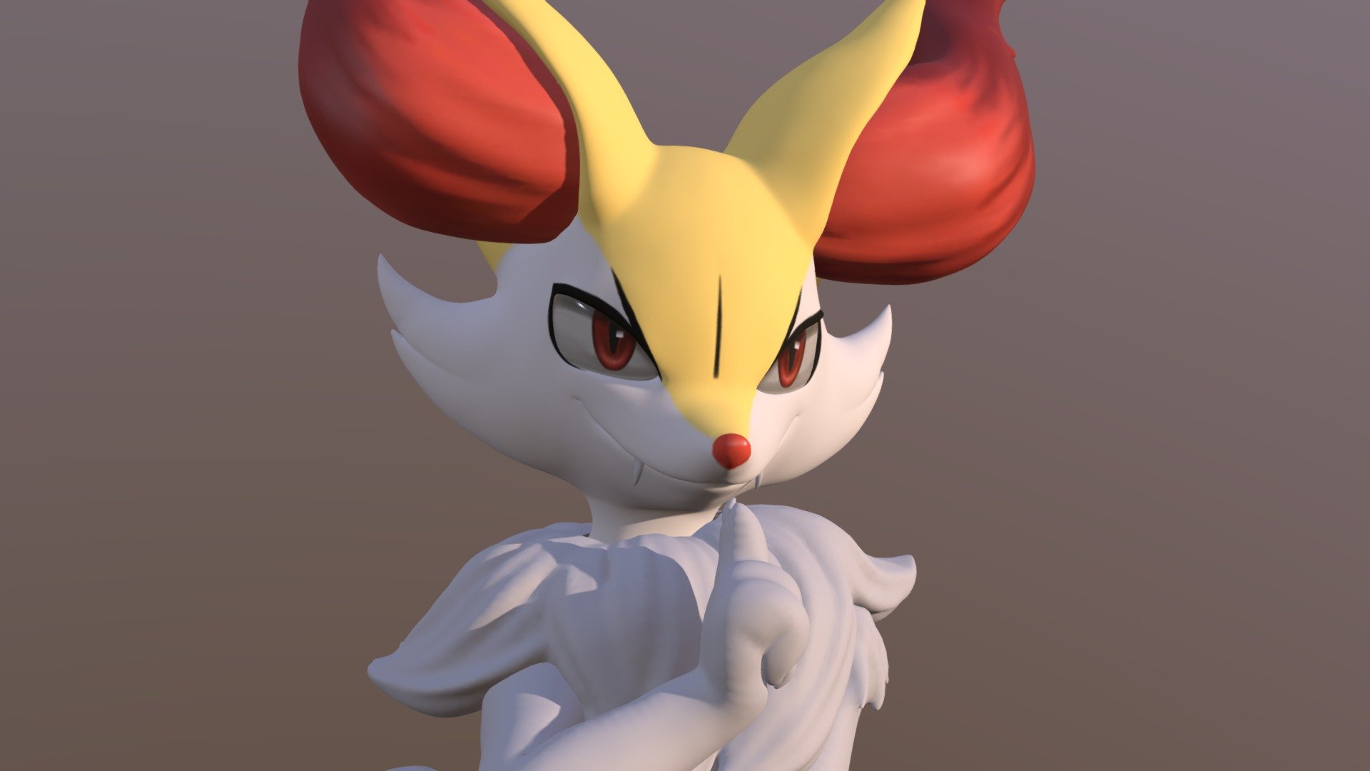 Braixen 3d model