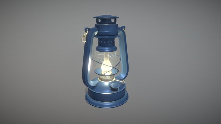 Oil lamp 3D Model
