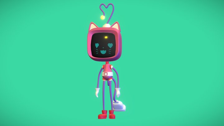 Robot Cat 3D Model