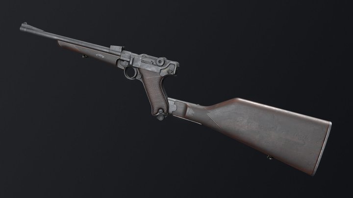 Luger 1902 Carbine 3D Model