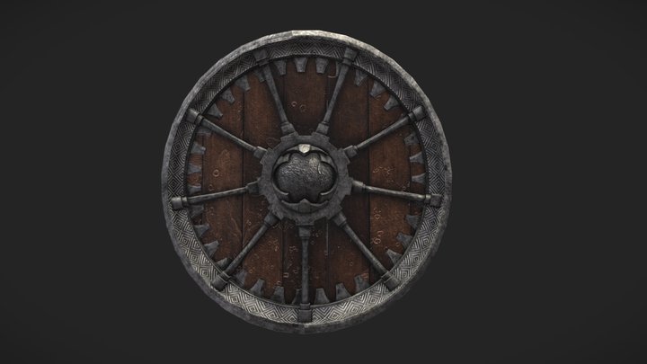 Viking Shield – Modello 3D gratuito STL